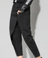 Asymmetric Button Wrap Pants